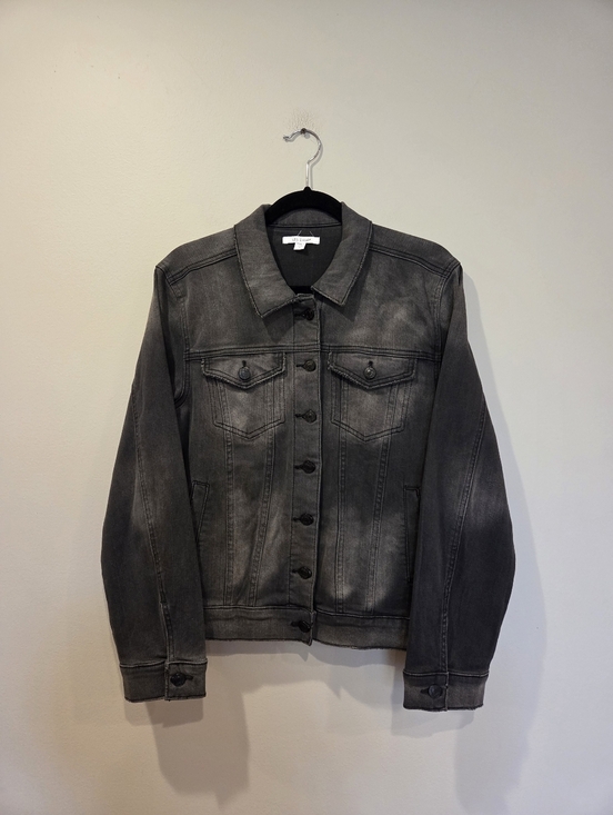 STS Blue Jackets & Blazers - STS BLUE Washed Black Denim Jacket